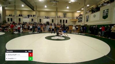 138 lbs Semifinal - Zachary Schonhoff, Cumberland vs Anthony Innello, Duxbury