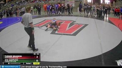 62 lbs Cons. Round 1 - Turner Branson, Salem Elite Mat Club vs Syd Santucci, Cowboy Mat Club