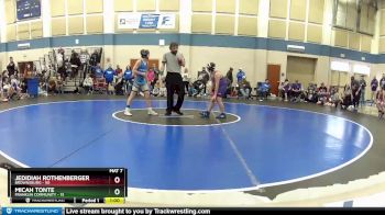 115 lbs Round 1 (4 Team) - Jedidiah Rothenberger, Brownsburg vs MICAH TONTE, Franklin Community