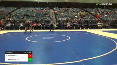 285 lbs Round Of 32 - Zach Schrader, Cal Baptist vs Christian Rebottaro, Michigan State