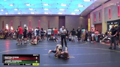 72 lbs Semis & 1st Wrestleback (8 Team) - Jaxsen Shadwick, MO Outlaws Black vs Paxton Dyson, Operators