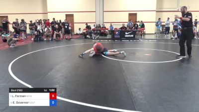 41 kg Rnd Of 16 - Lucas Forman, Nevada Elite Wrestling vs Elijah Governor, South West Washington Wrestling Club