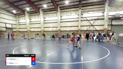 94 lbs Round 2 - Tanner Telford, Sanderson Wrestling Academy vs Trexden Olsen, Total Domination Wrestling Club