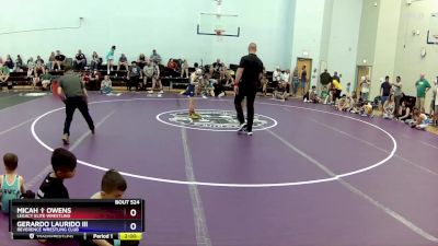 63 lbs Round 2 - Micah &#10014; Owens, Legacy Elite Wrestling vs Gerardo Laurido Iii, Reverence Wrestling Club