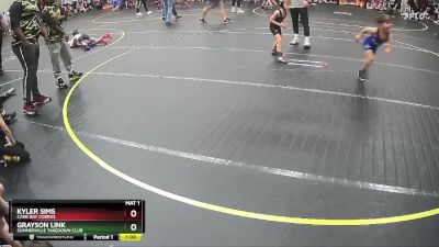 47 lbs Round 1 - Kyler Sims, Cane Bay Cobras vs Grayson Link, Summerville Takedown Club