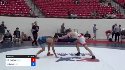 61 kg Rnd Of 16 - Cael Hughes, Cowboy Wrestling Club vs Marcel Lopez, Southern Illinois Regional Training Center