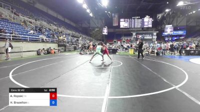 132 lbs Cons 32 #2 - Alex Ropski, Tennessee vs Holden Brazelton, Illinois