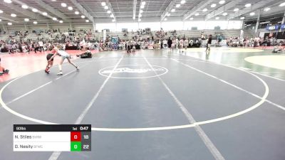 90 lbs Rr Rnd 2 - Nutter Stiles, SVRWC Red vs Drew Nesity, Forge Lynch/Stiltner