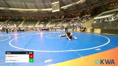 92 lbs 3rd Place - Beau Moore, Gore Pirates Youth Wrestling vs Westin Dillingam, Elgin Wrestling