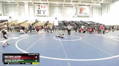 63 lbs Cons. Semi - Bruno Muscarella, WRCL Wrestling Club vs Matthew Jacobs, Geneva Youth Wrestling