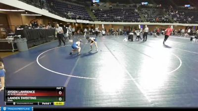 90 lbs Cons. Round 4 - Ayden Lawrence, DC Elite Wrestling vs Landen Sweeting, Iowa