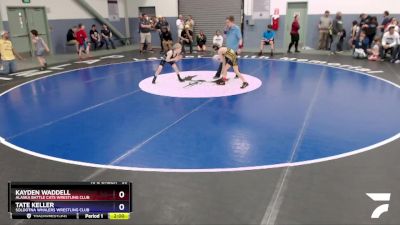 59 lbs Round 1 - Tate Keller, Soldotna Whalers Wrestling Club vs Kayden Waddell, Alaska Battle Cats Wrestling Club