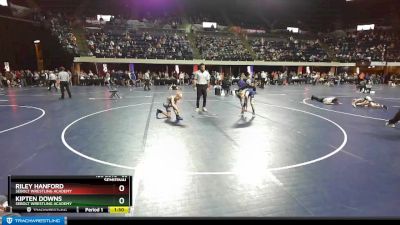 86 lbs Semifinal - Riley Hanford, Sebolt Wrestling Academy vs Kipten Downs, Sebolt Wrestling Academy