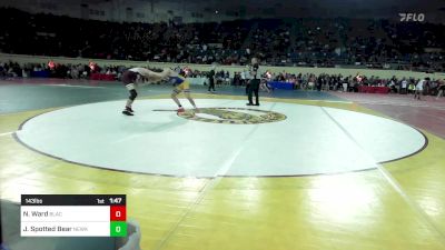 143 lbs Round Of 16 - Neely Ward, Blackwell vs Jake Spotted Bear, Newkirk Jr High