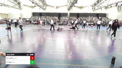 52-B lbs Consi Of 4 - Sebastian Luthy, Yale St vs Dylan Lee, Savage Wrestling Academy