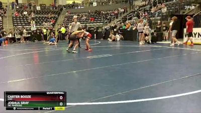 100 lbs Quarterfinal - Carter Booze, UWC vs Joshua Gray, SBL Warriors