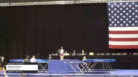 Althea Zinmer - Individual Trampoline, Midwest Training - 2021 USA Gymnastics Championships