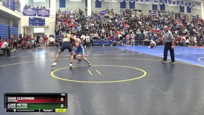 126 lbs Cons. Round 2 - Gage Clevinger, ANTWERP vs Luke Meyer, OTTAWA-GLANDORF