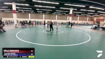 90 lbs Round 2 - Bella Fernandez, All Valley Wrestling Club vs Austin Wood, Apex Grappling Academy