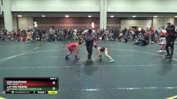 53 lbs Round 3 (4 Team) - Levi Kaufman, Steel Valley vs Layten Marsh, Contenders Wrestling Academy Blue