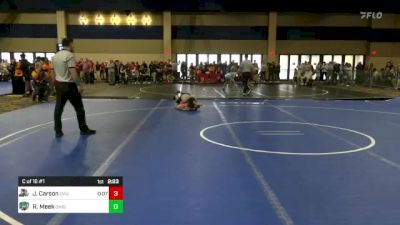 125 lbs C Of 16 #1 - Jacob Carson, Utah Valley vs Ryan Meek, Ohio