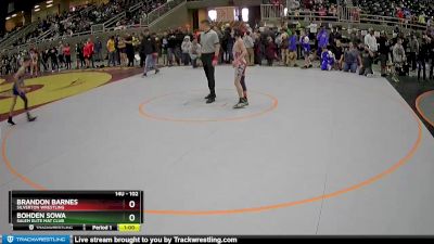 102 lbs Champ. Round 2 - Bohden Sowa, Salem Elite Mat Club vs Brandon Barnes, Silverton Wrestling