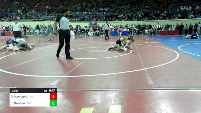 92 lbs Consi Of 16 #2 - Andreas Newcomb, Jay Wrestling Club vs Liam Newton, Team Tulsa Wrestling Club