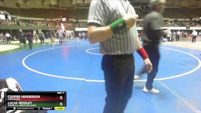 95 lbs Quarterfinal - Lucas Hensley, Guerrilla Wrestling (GWA) vs Cooper Henderson, Chesapeake