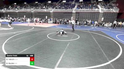 88 lbs Quarterfinal - Brayden Yakich, Black Fox Wr Ac vs Brayton Boylen, Top Of The Rock WC