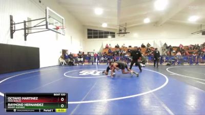 120 lbs Cons. Round 1 - Octavio Martinez, Paso Robles vs Raymond Hernandez, Bishop Alemany