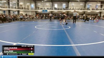 Elite 184 lbs Cons. Round 3 - John Colburne, Wartburg vs Ryan Riser, Wisconsin-Whitewater