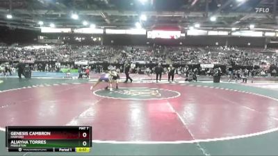 100 lbs Cons. Round 4 - Genesis Cambron, Hanford vs Aliayha Torres, Middleton