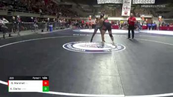 220 lbs Semifinal - George Marshall, California vs Achilles Clarke, Vasky BrosPitman Wrestling Club