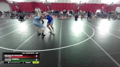 285 lbs Cons. Round 2 - Nicholas Mauldin, Wisconsin vs Mason Werfal, Wisconsin