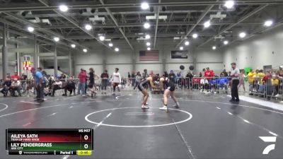 140 lbs Cons. Round 3 - Lily Pendergrass, Ark City vs Aileya Sath, Team Of Hard Knox