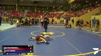 67 lbs Semifinal - Colton Benwell, MO vs Hayes Daniel, AR