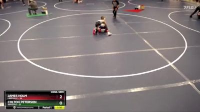 92 lbs Semis & 1st Wrestleback (8 Team) - James Holm, Lakeville vs Colton Peterson, Wayzata