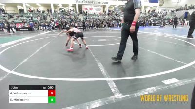 70 lbs Consi Of 8 #2 - Jeremiah Velasquez, RedWave Wrestling vs Emilio Mireles, Prosser Wrestling Academy