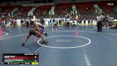 138 lbs Semifinal - Adam Polk, Pontiac vs Kaidge Richardson, Lincoln-way