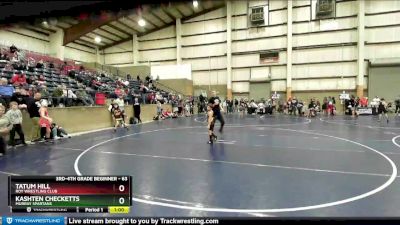 63 lbs Round 1 - Kashten Checketts, Murray Spartans vs Tatum Hill, Roy Wrestling Club