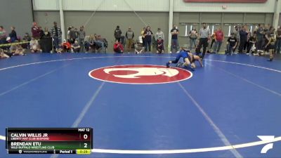 93 lbs Quarterfinal - Calvin Willis Jr, Liberty Mat Club Bedford vs Brendan Etu, Wild Buffalo Wrestling Club