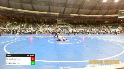 84 lbs Consi Of 16 #1 - Davien Martinez, Pomona Elite vs Fisher Hutchins, Salina Wrestling Club