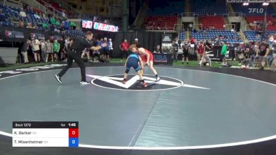 120 lbs Cons 64 #2 - Kaiden Barker, Ohio vs Tyler Misenheimer, Oklahoma