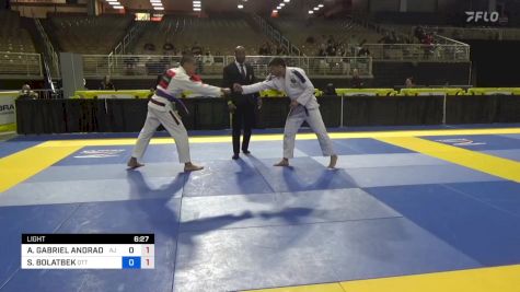 ANTHONY GABRIEL ANDRADE SILVA vs SEIILKHAN BOLATBEK 2024 Pan Jiu Jitsu IBJJF Championship