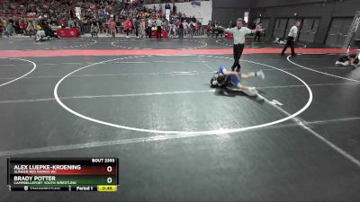 76 lbs Cons. Round 2 - Brady Potter, Campbellsport Youth Wrestling vs Alex Luepke-Kroening, Slinger Red Rhinos WC