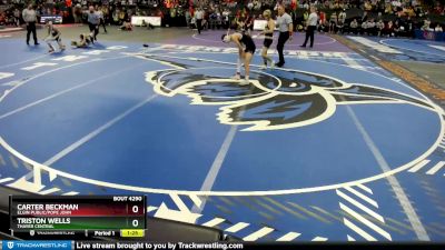 Semifinal - Triston Wells, Thayer Central vs Carter Beckman, Elgin Public/Pope John