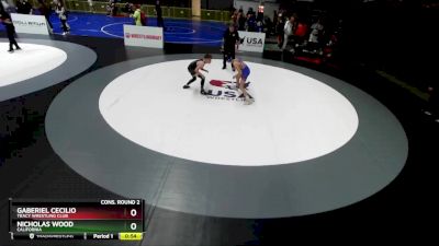 97 lbs Cons. Round 2 - Gaberiel Cecilio, Tracy Wrestling Club vs Nicholas Wood, California