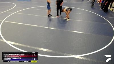 135-139 lbs Round 2 - Cassandra Gonzales, Summit Wrestling Academy vs Elizabeth Becker, Minnesota