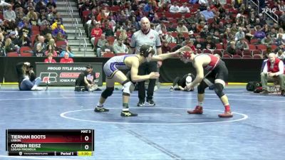 1A-144 lbs Semifinal - Corbin Reisz, Logan-Magnolia vs Tiernan Boots, Lisbon