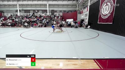 138 lbs Consi Of 16 #2 - Barrett Mossman, St. John's School vs Andrew Garcia, Jesuit High School - Tampa